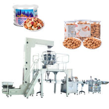Automatic Snacks food paper can packaging line